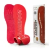 Footgel Barefoot gel insoles, showing the fabric surface and gel cushioning