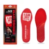 Footgel red Cross Gym packaging beside the red printed top and red gel underside