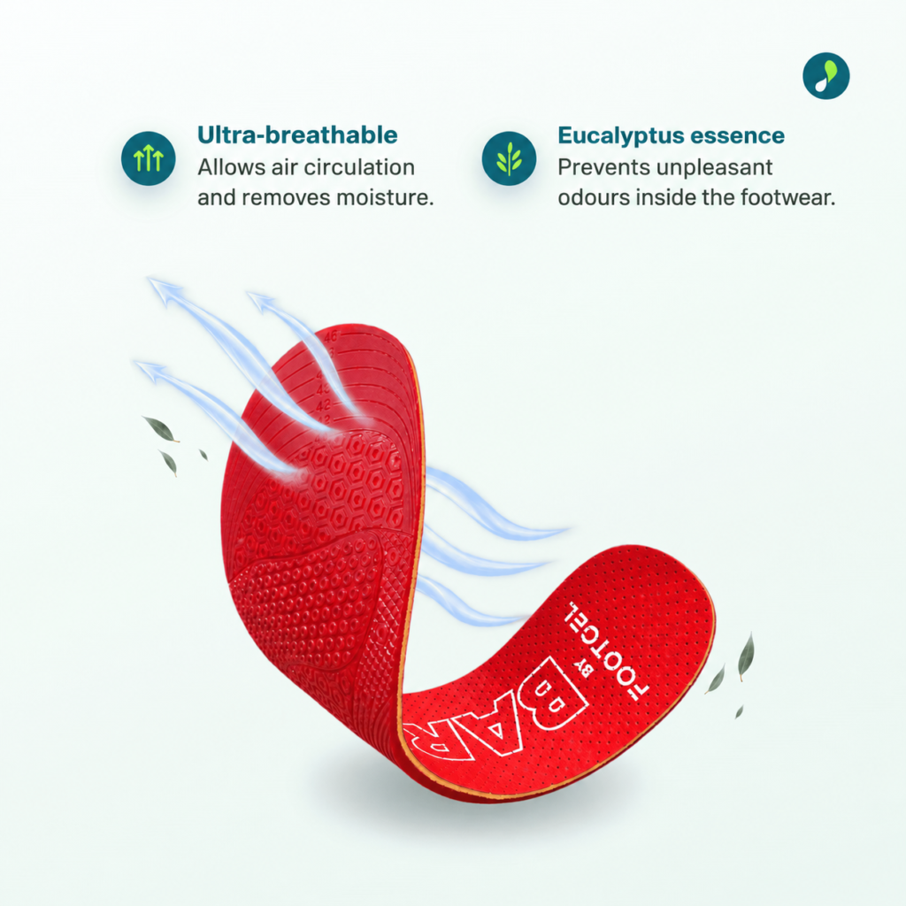 Footgel Barefoot: Airflow and eucalyptus scent