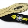 Footgel Camino de Santiago Camino de Santiago insoles with route graphics on the yellow surface and black underside