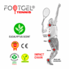 Footgel Tennis impact-chain diagram showing the joints and body areas identified by HQ