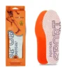 Footgel Multisport gel insoles, showing the fabric surface and gel cushioning